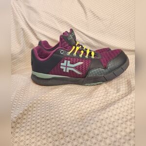 Kuru Quantum Purple Gray Running Shoes Lace Up Sneakers size 10.5 Wide Women’s